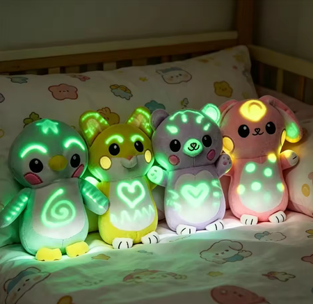 🐧 Świecący Pluszak Interaktywny z Magicznym Rysikiem – Maskotka, która Świeci w Ciemności